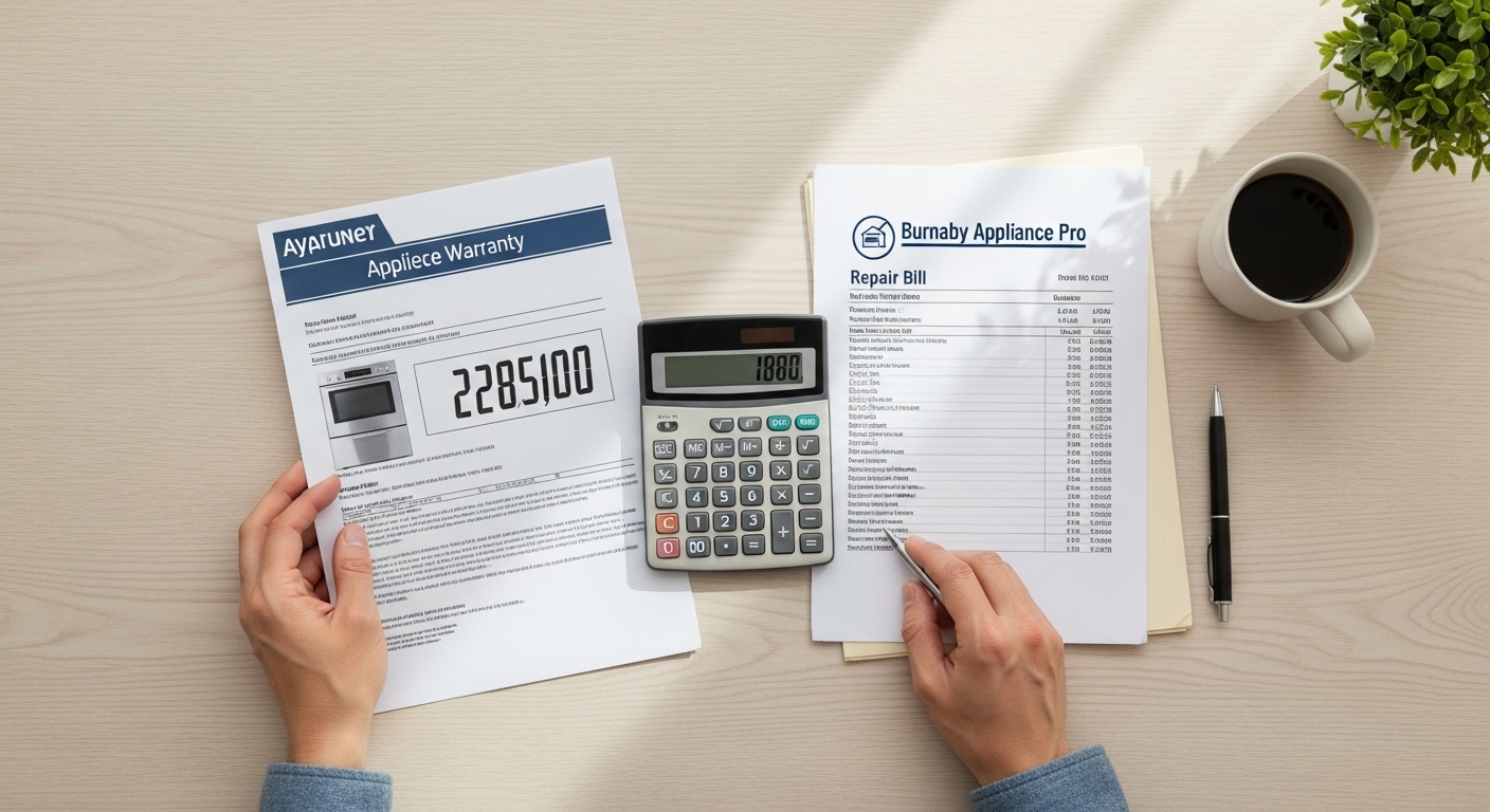 A graphic analyzing the costs of appliance warranties versus direct repair payments.