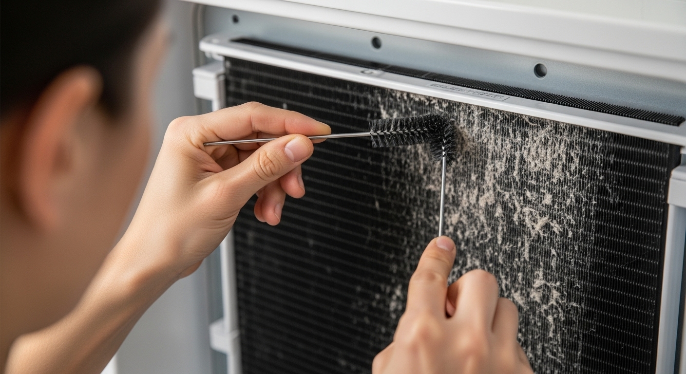 DIY cleaning of refrigerator condenser coils