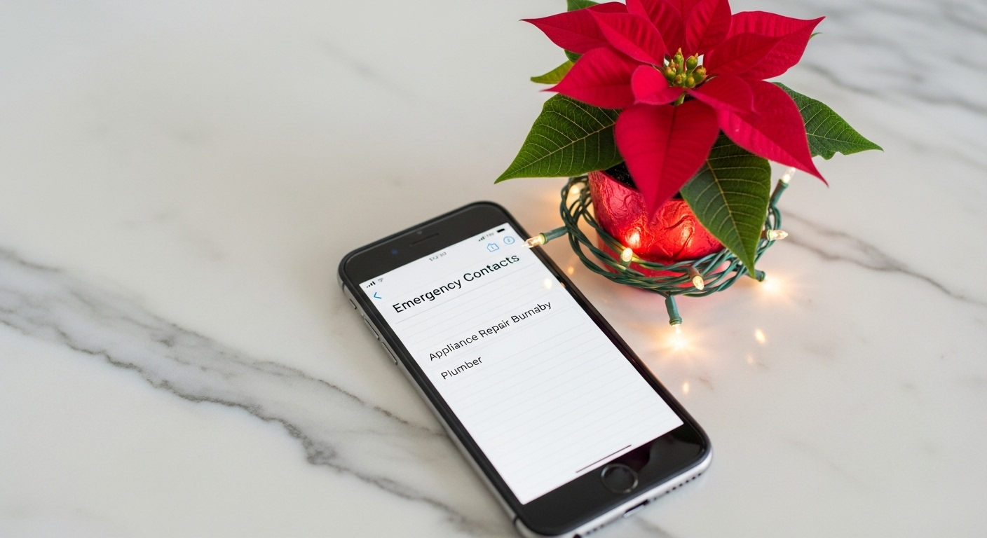 Emergency appliance repair contact list Burnaby