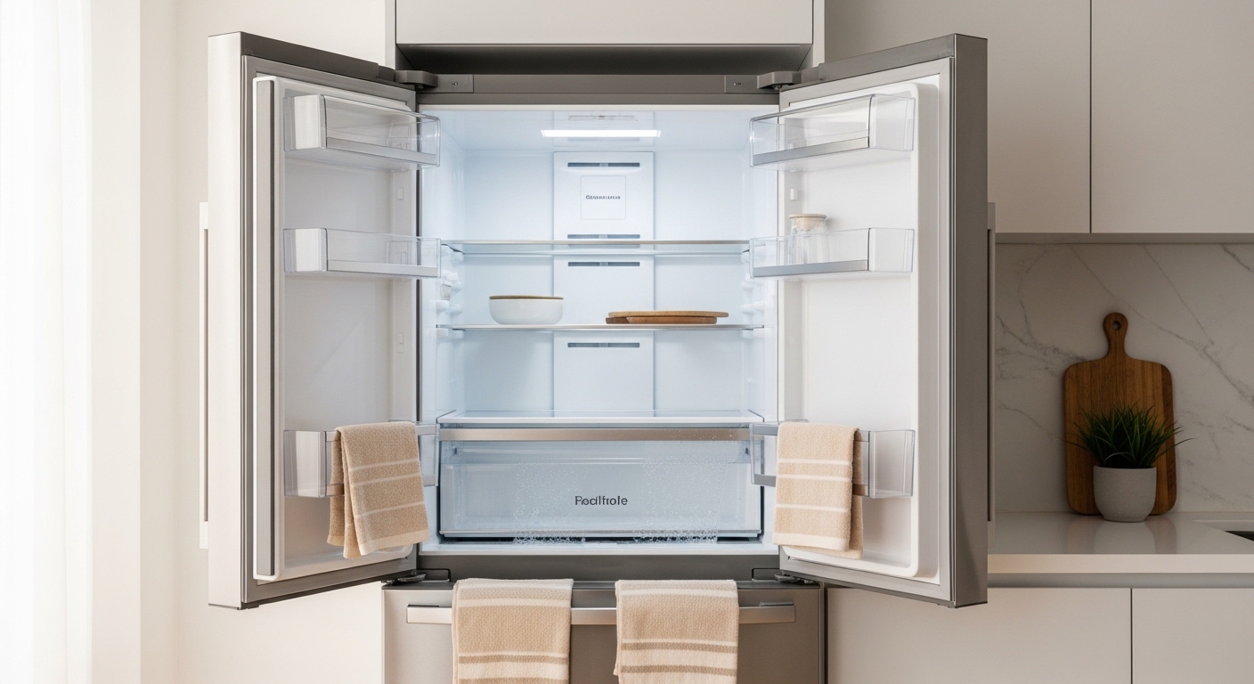 Refrigerator defrosting and preparation for moving day