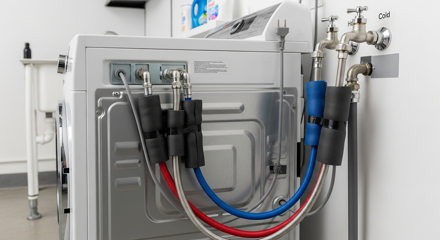 Washing machine water line insulation Burnaby